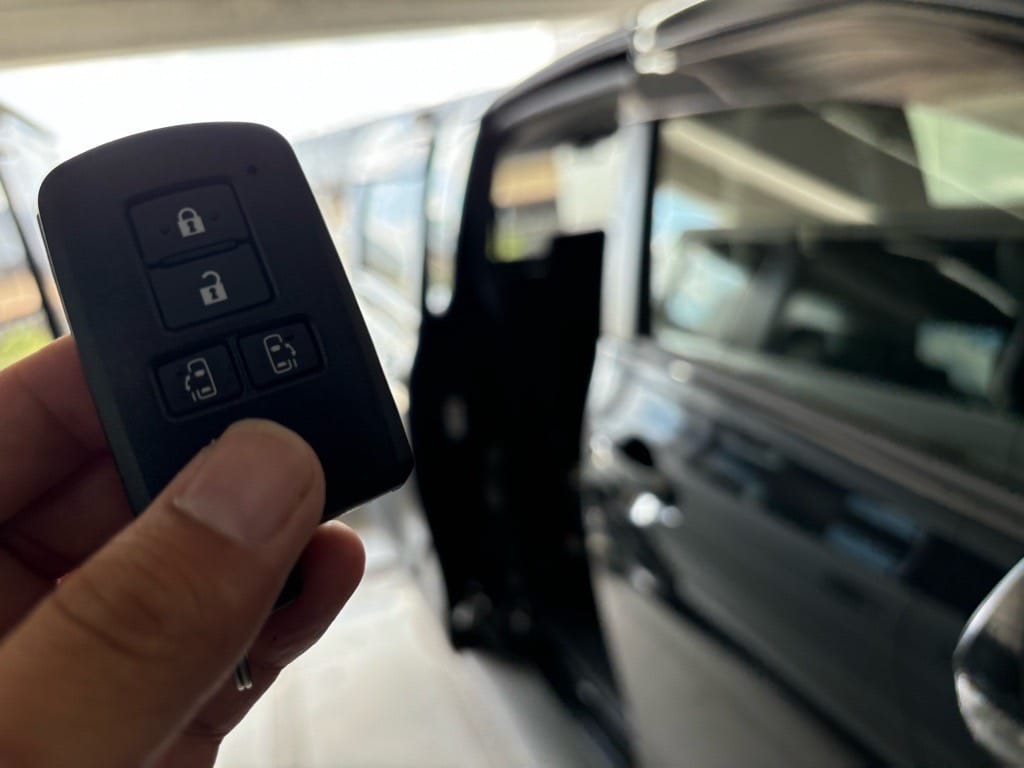 登録したトヨタシエンタのスマートキー