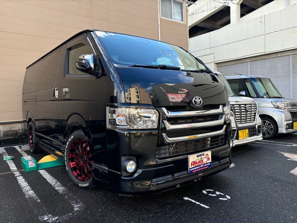 鍵作製のご依頼をいただいたトヨタ ハイエースKDH201 2017年式