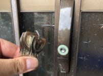 交換した錠前、付属の鍵