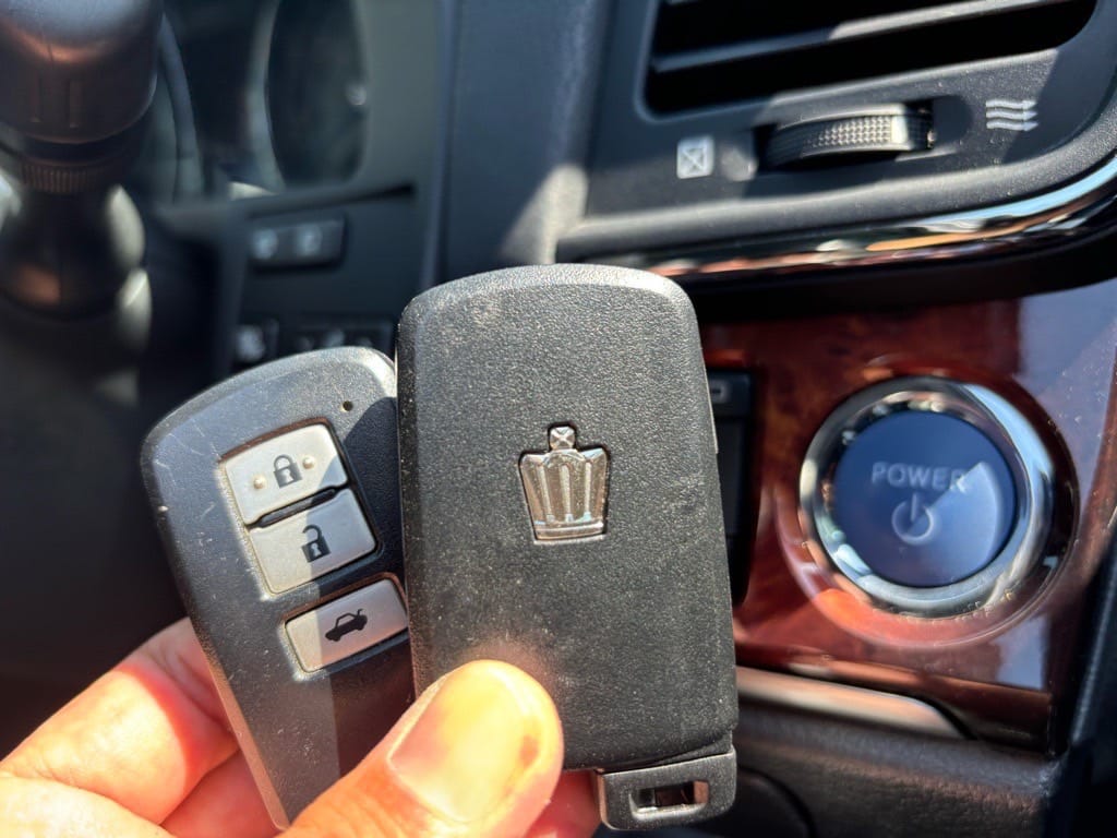 登録したトヨタクラウンマジェスタのスマートキー２個