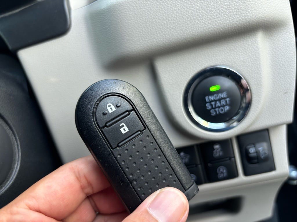 登録が完了したムーヴのキーフリーリモコン