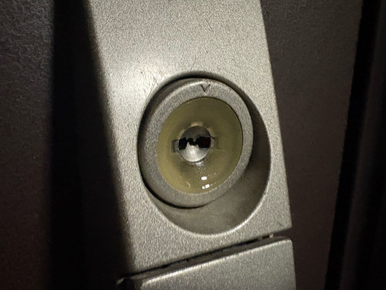 PRディンプルシリンダーがついている