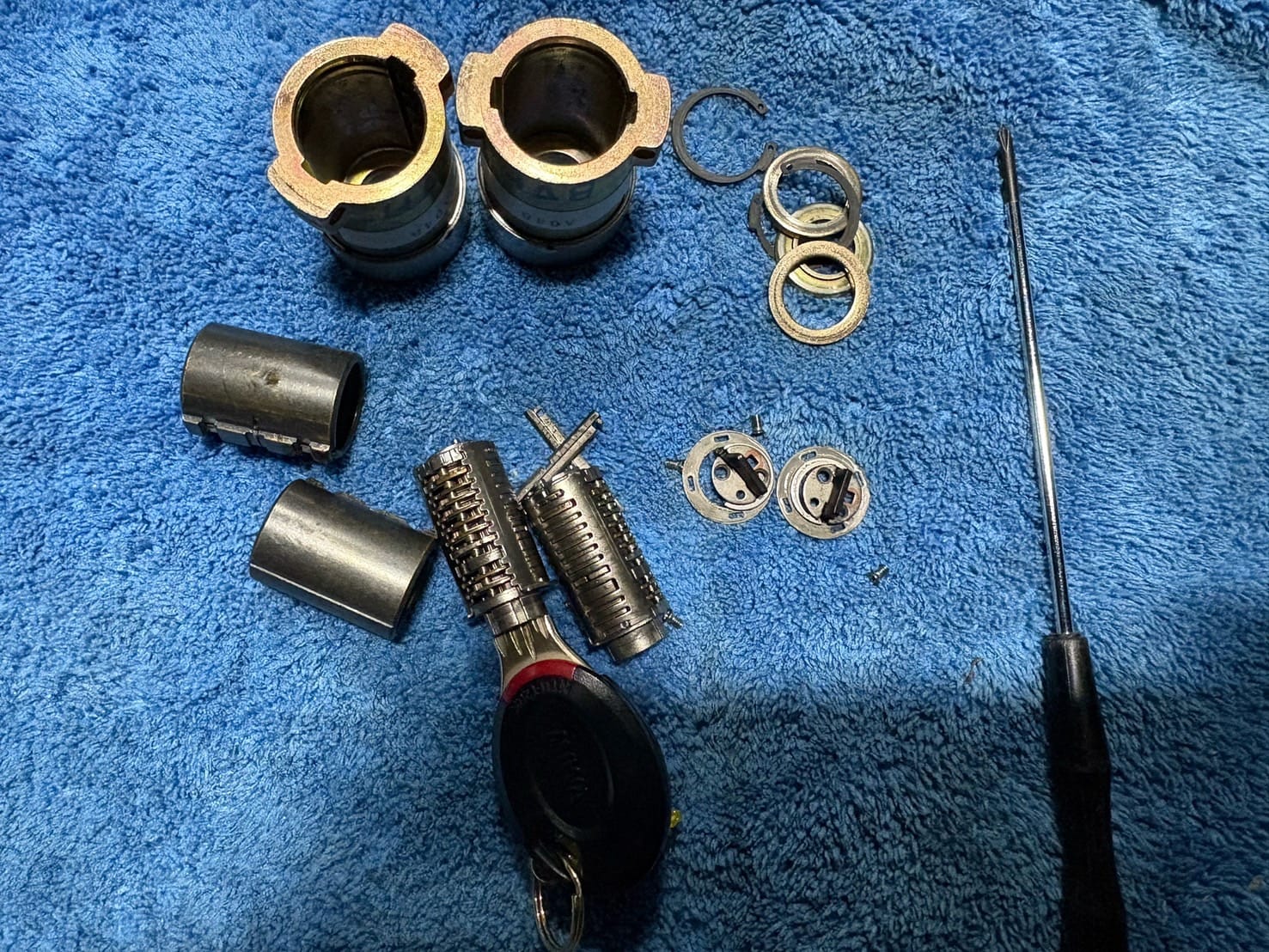 分解したシリンダー