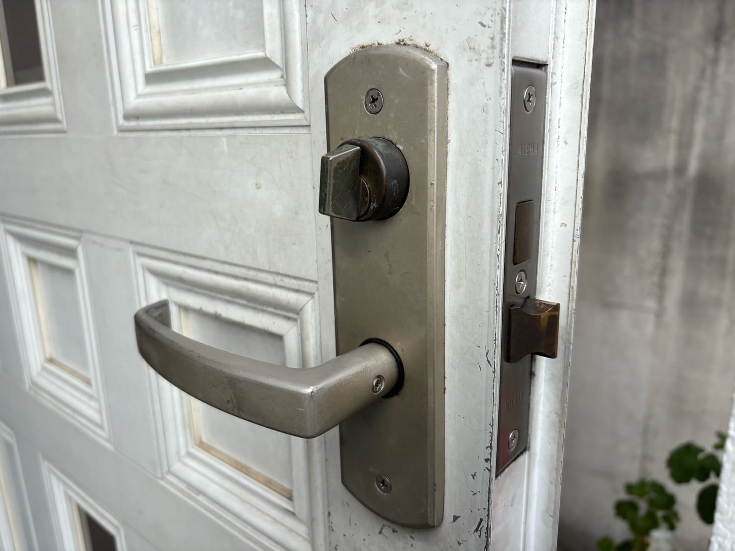 元通りになったレバーハンドル