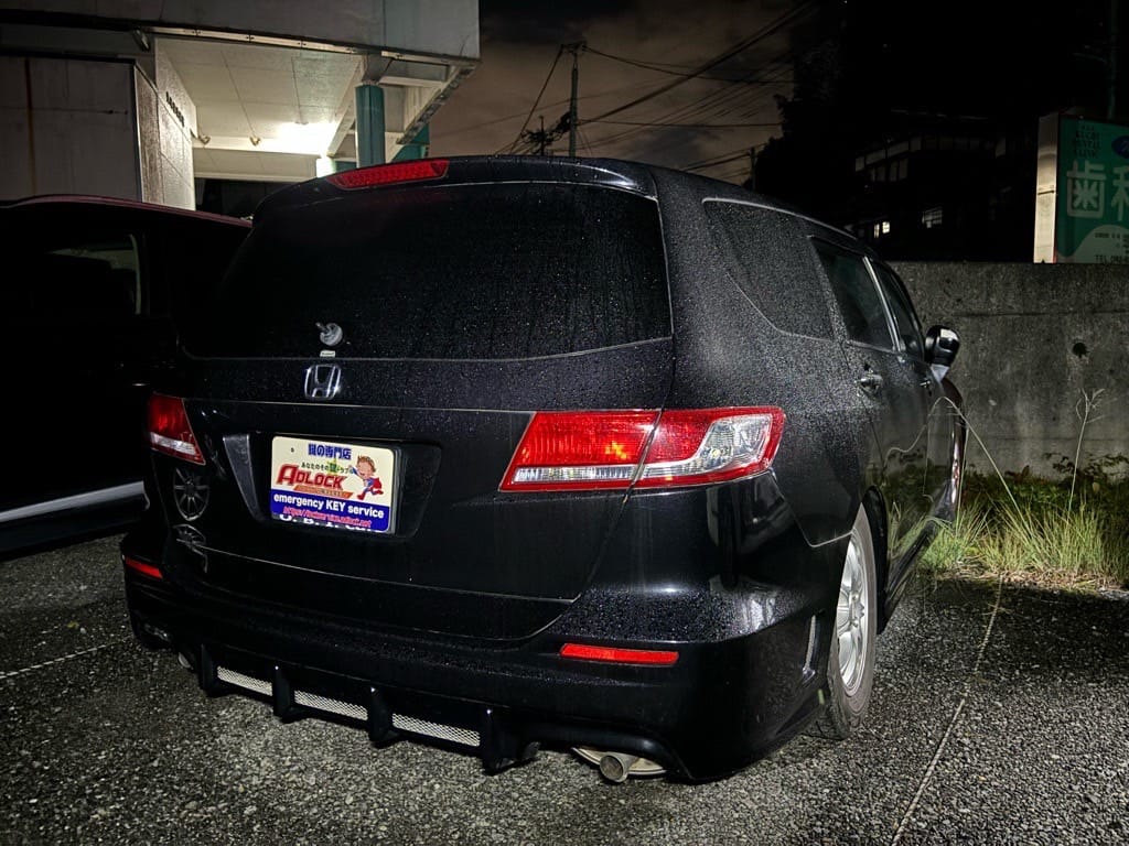 ホンダ オデッセイ RB3 2010年式。こちらの車両の鍵を作製する