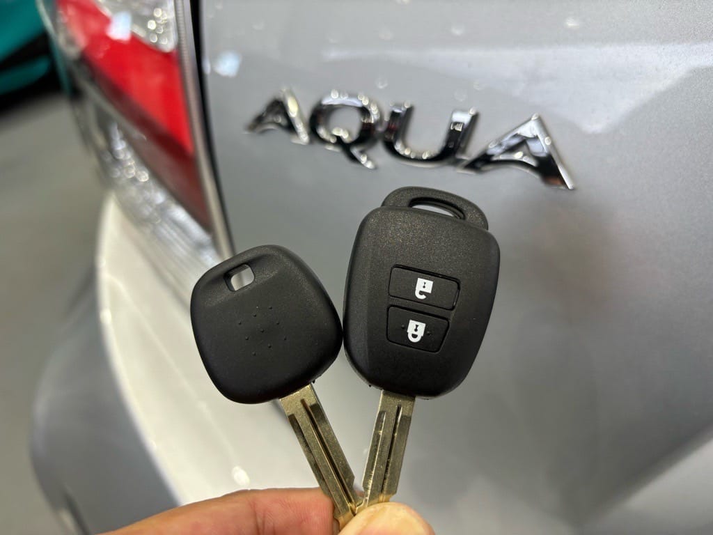 作製したアクアの2本の鍵