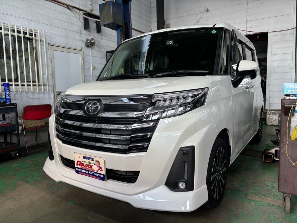 トヨタ ルーミーM900A 2023年式。こちらの車両のスペアキーを作製します