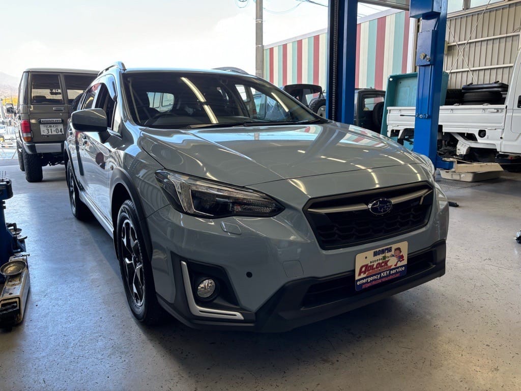 スバル XV GT3 2018年式。こちらの鍵を作製します