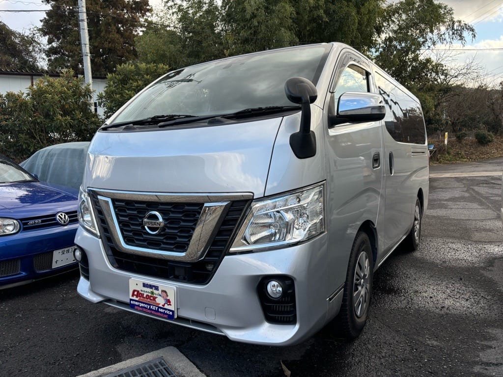 日産 NV350 VW2E26 2019年式。こちらの車両のスペアキーを作製します