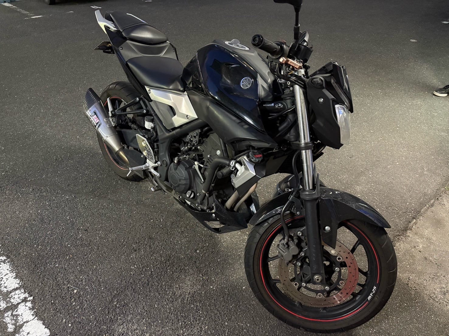 ヤマハMT-25。こちらのバイクの鍵を作製します