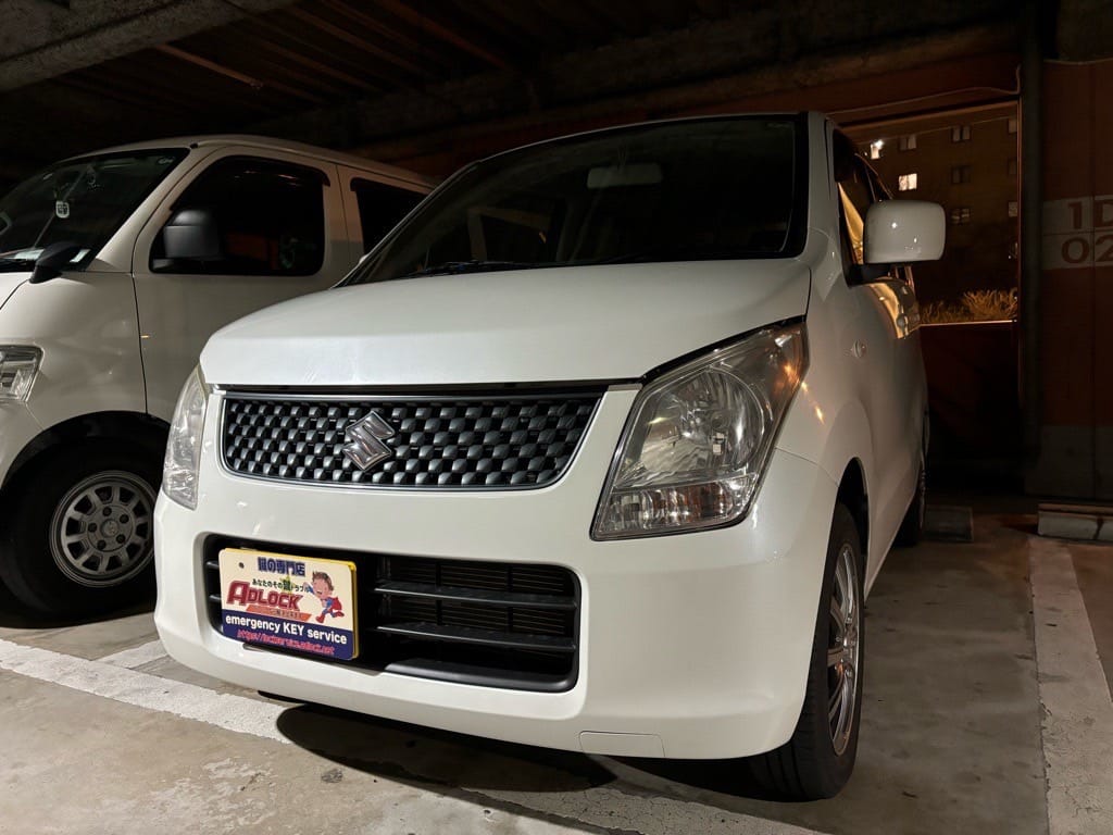 スズキ ワゴンR MH23S 2011年式。こちらの車両の鍵を作製します