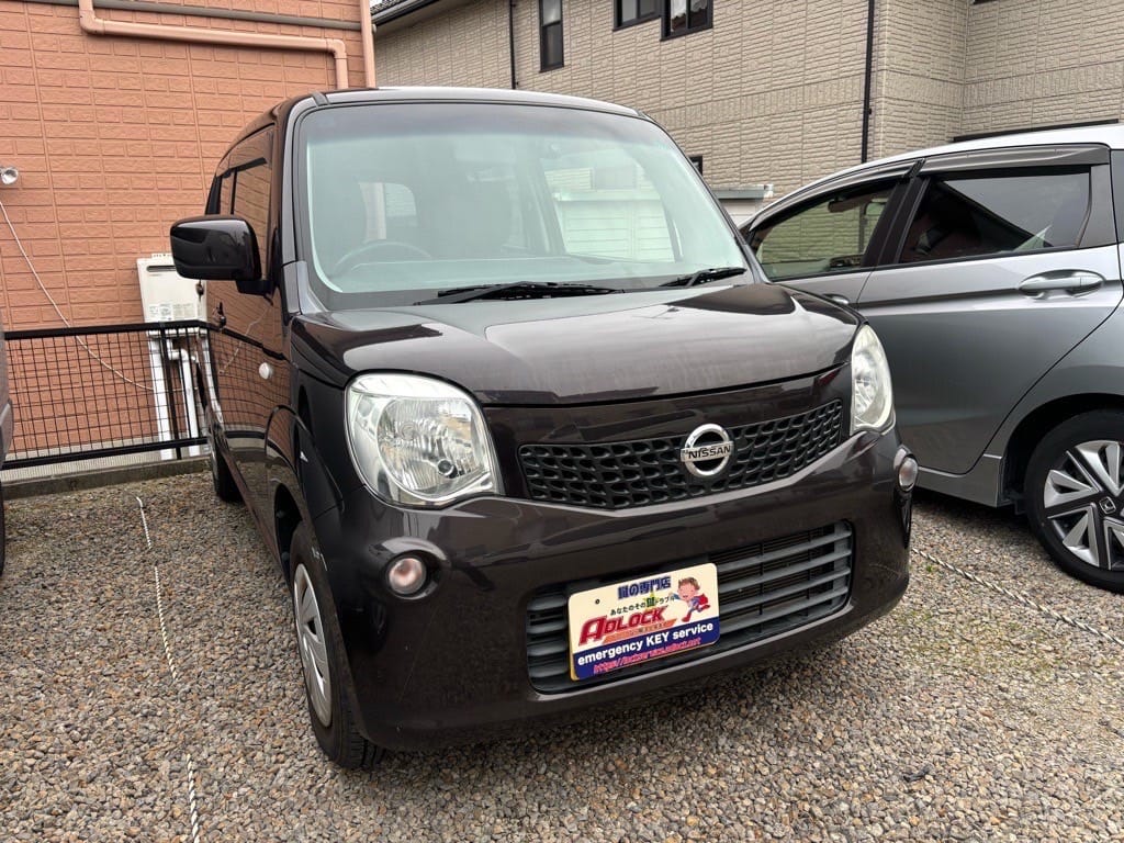 日産 モコ MG33S 2014年式。こちらの車両の鍵を作製します