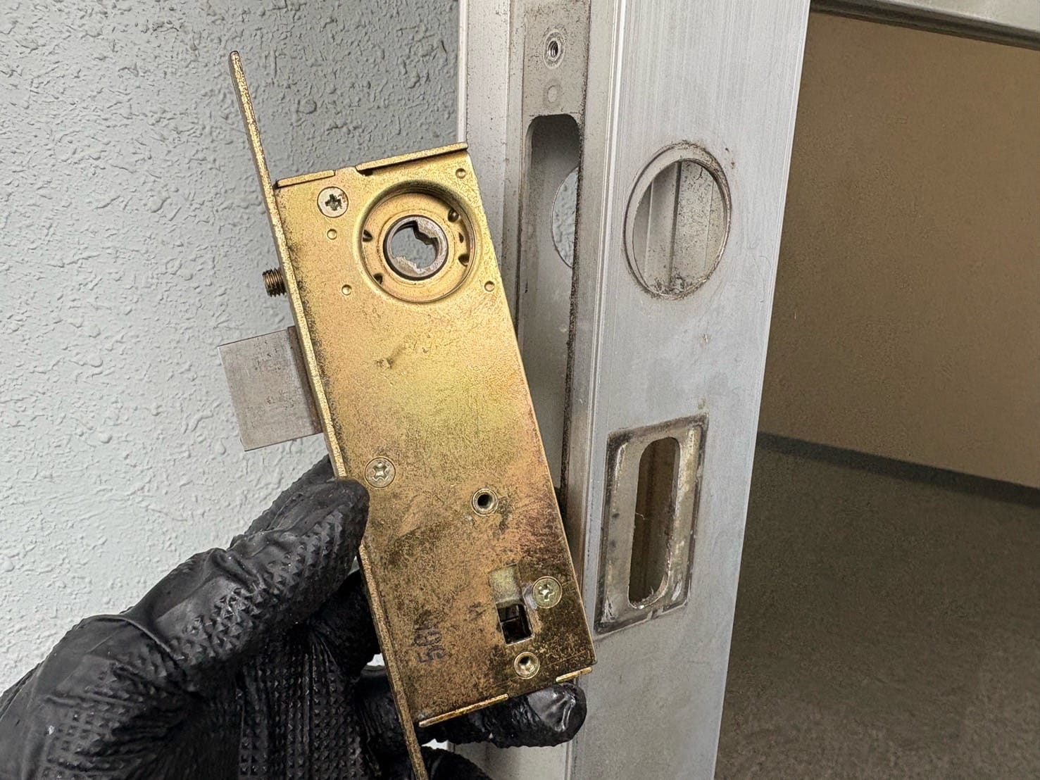 錠前を取り外しました
