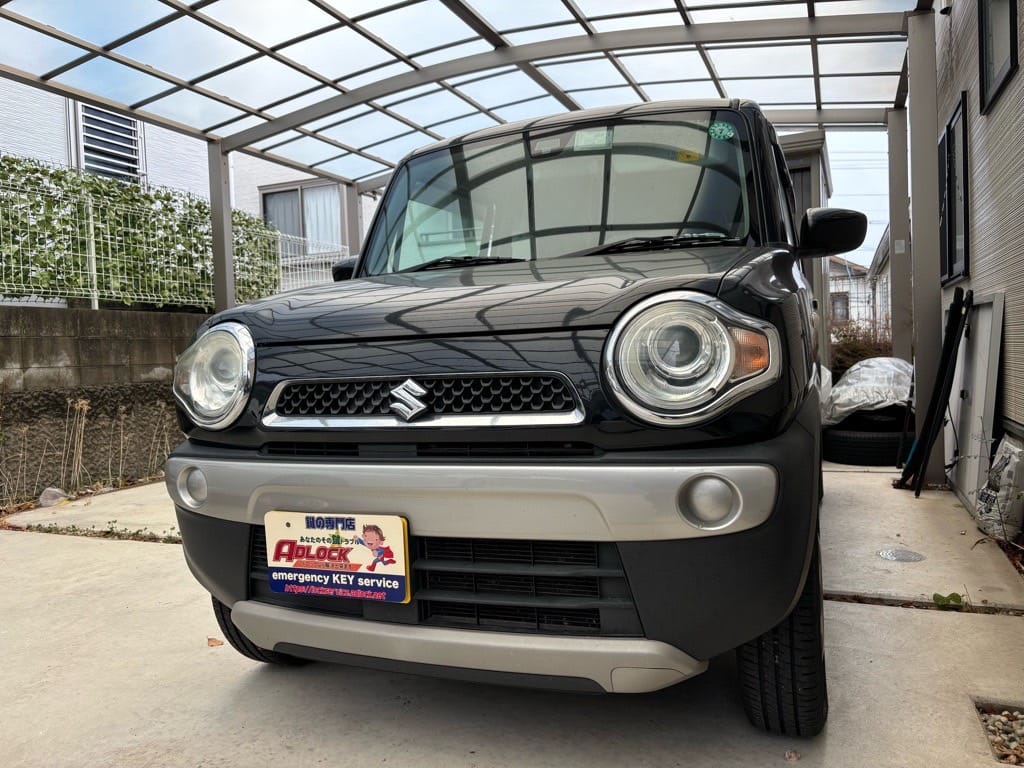 スズキ ハスラー MR31S 2015年式。こちらの車両にスマートキーを登録します