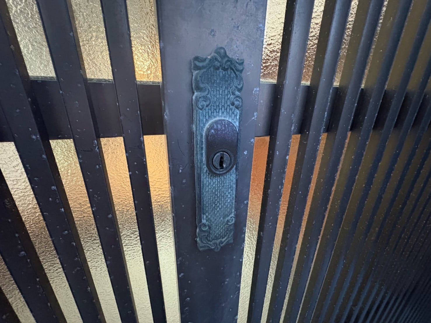 鍵交換を行う引戸