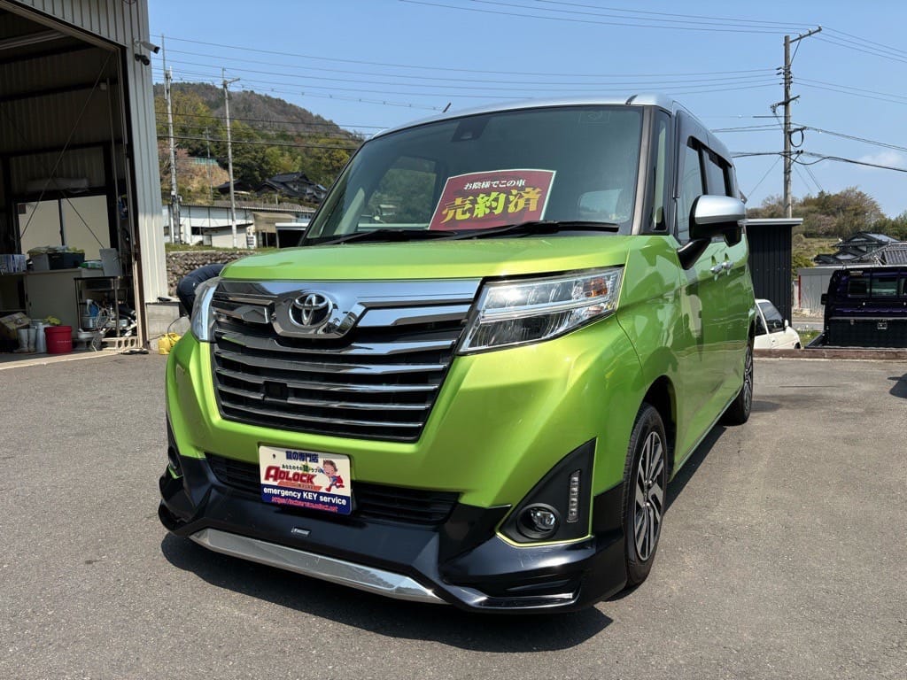 トヨタ ルーミー M900A 2018年式。こちらの車両の鍵を作製します