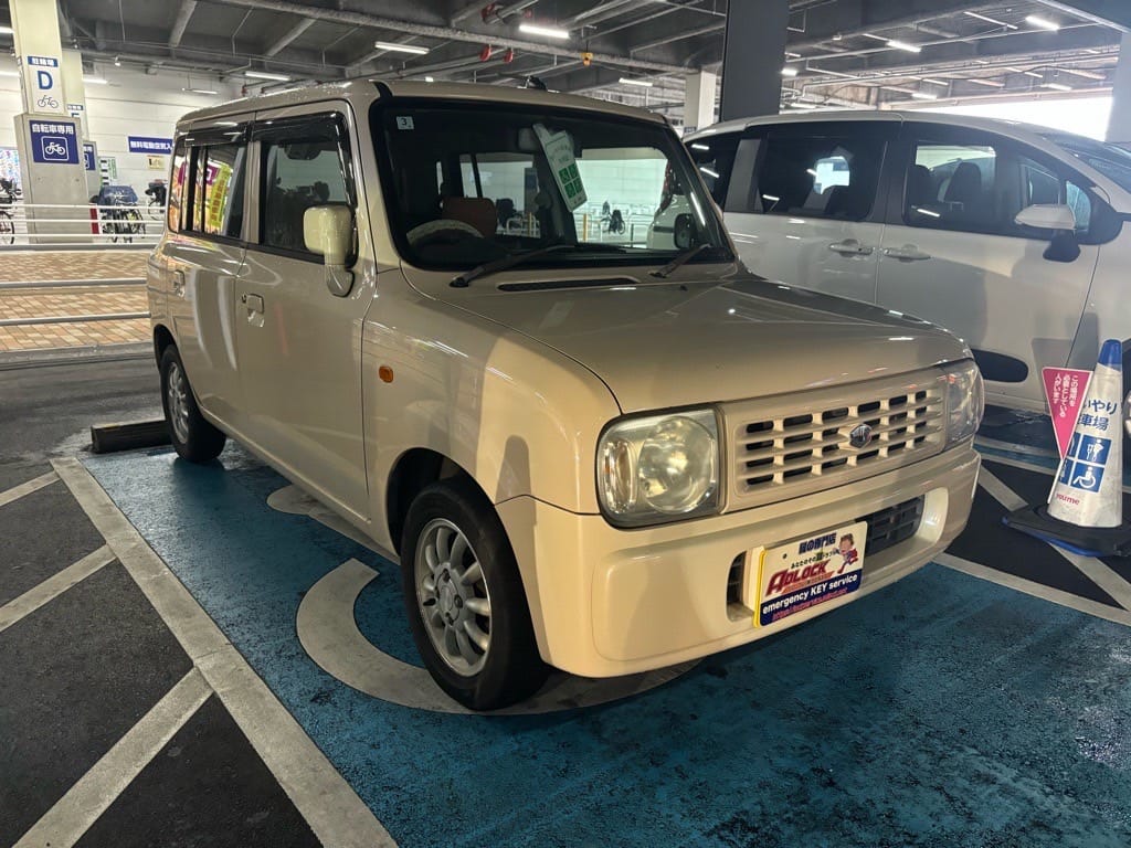 インロックが発生したスズキ アルトラパンHE21S 2008年式