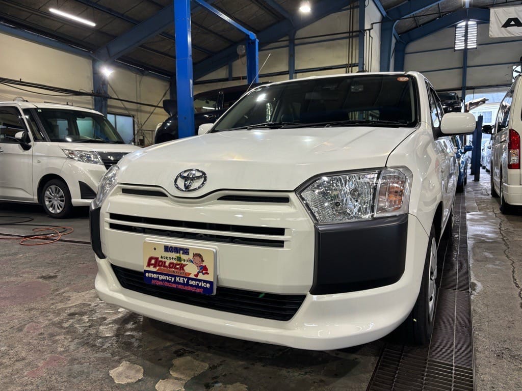 トヨタ サクシーNCP160 2020年式。こちらの車両の鍵を作製しました