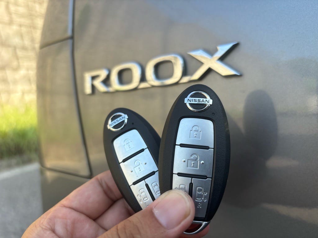 ルークスの既存キーと今回新たに作製したスペアキー