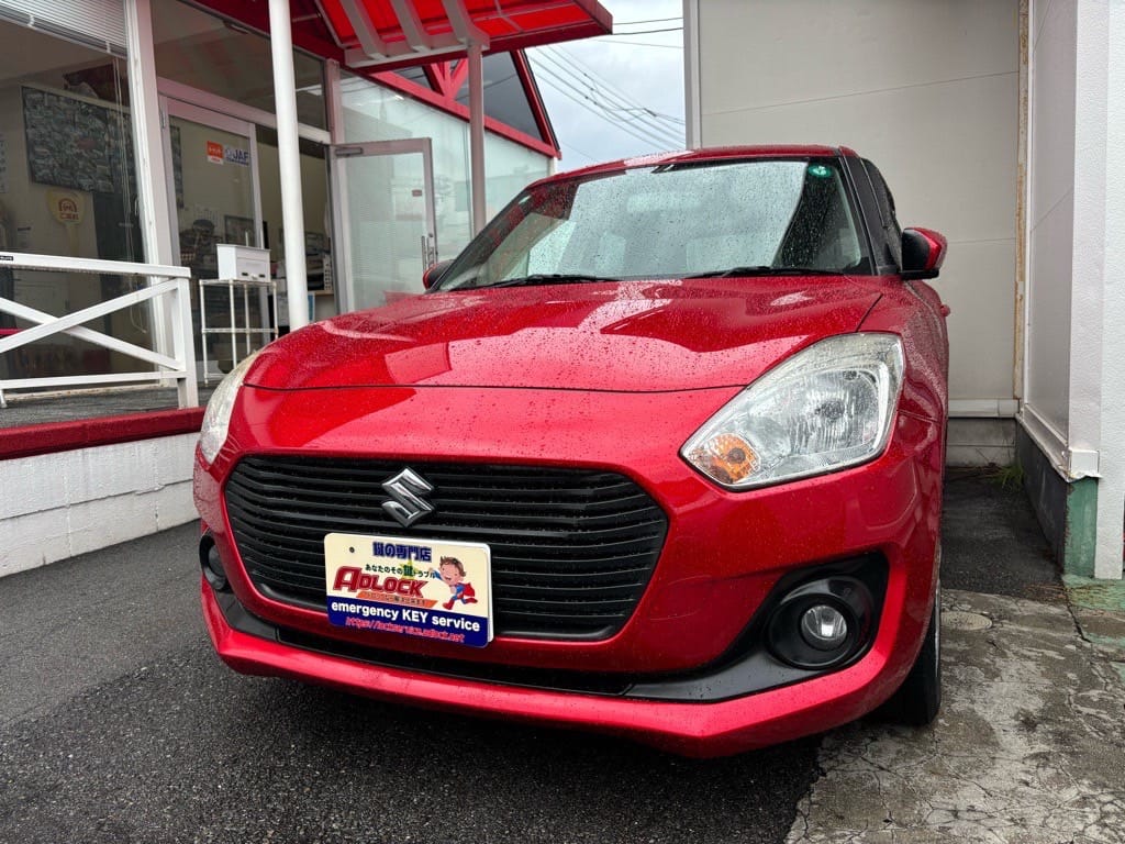スズキ スイフトZC83S 2018年式。こちらの車両の鍵を作製します