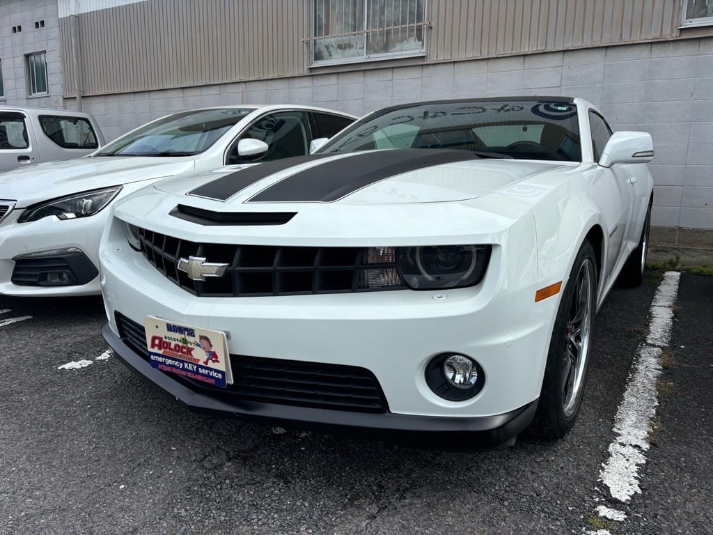 シボレー カマロ2012年式。こちらの車両の鍵を作製します