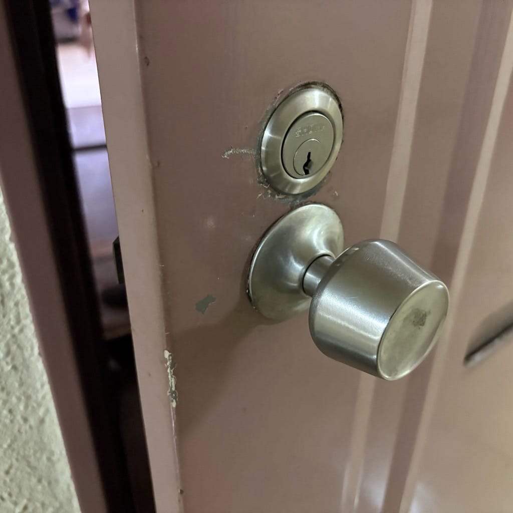 解錠に成功。ドアが開きました