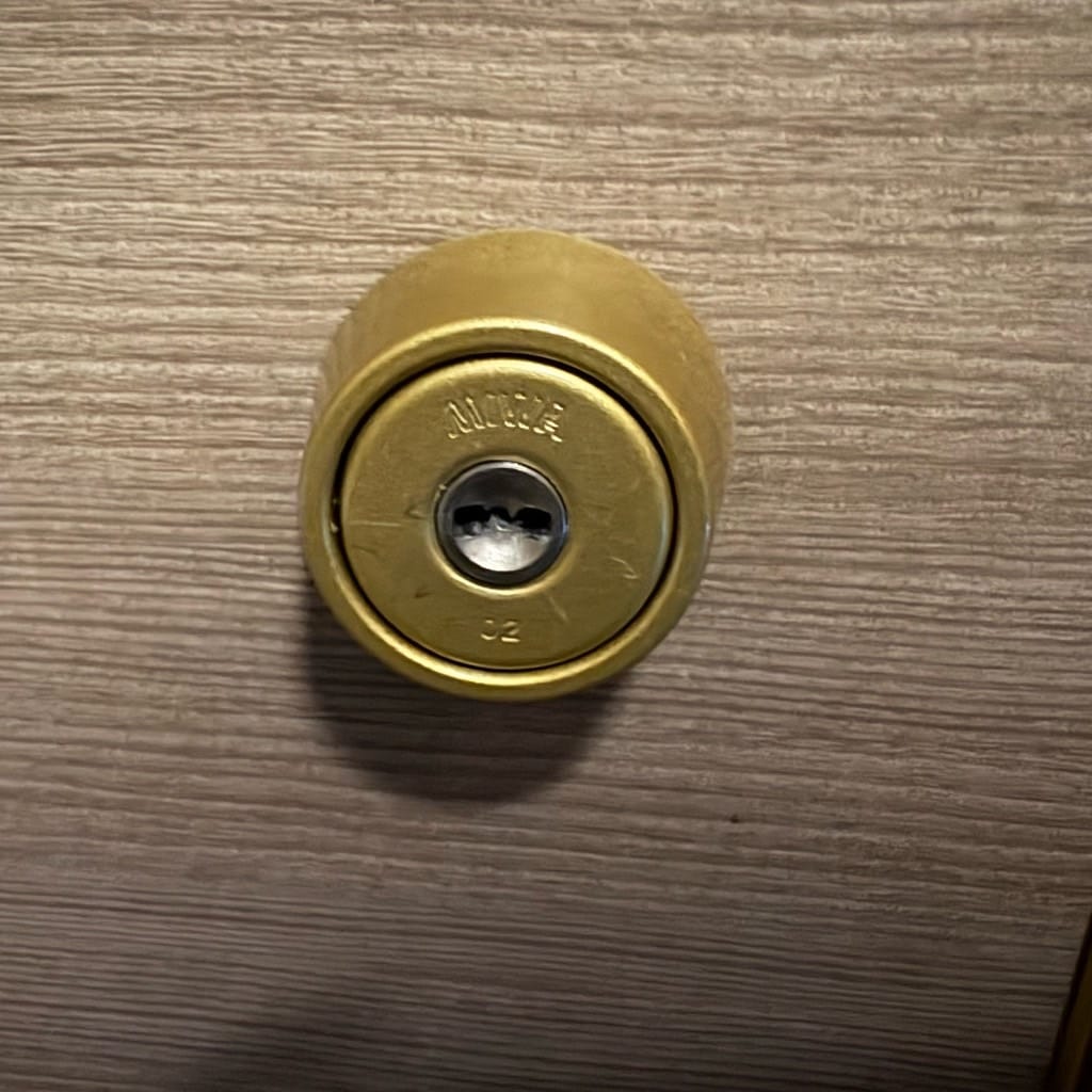 MIWAのディンプルシリンダーがついています