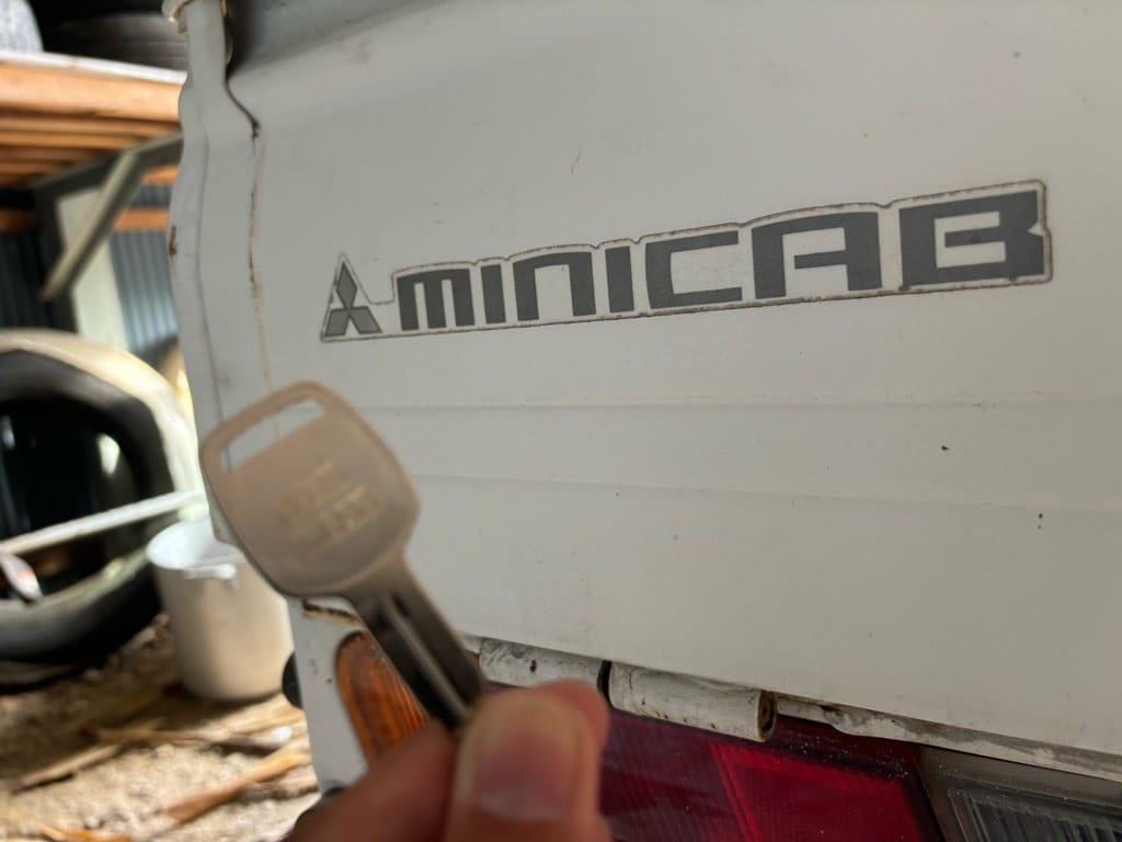 作製したミニキャブの鍵