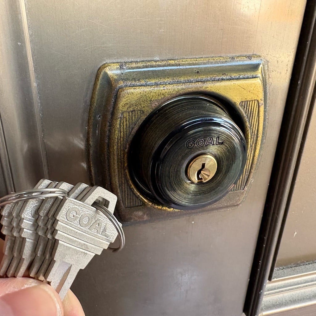 キーシリンダーの交換が完了