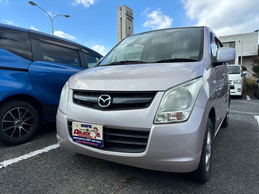 マツダ AZワゴンMJ23S 2011年式。こちらの車両の鍵を作製します。