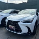 レクサス NX350h AAZH10 2023年式。こちらの車両の鍵を解錠します