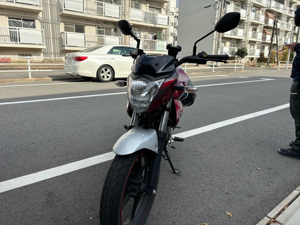 スズキ ジクサーNG4BG 2018年式。こちらのバイクの鍵を新たに作製します