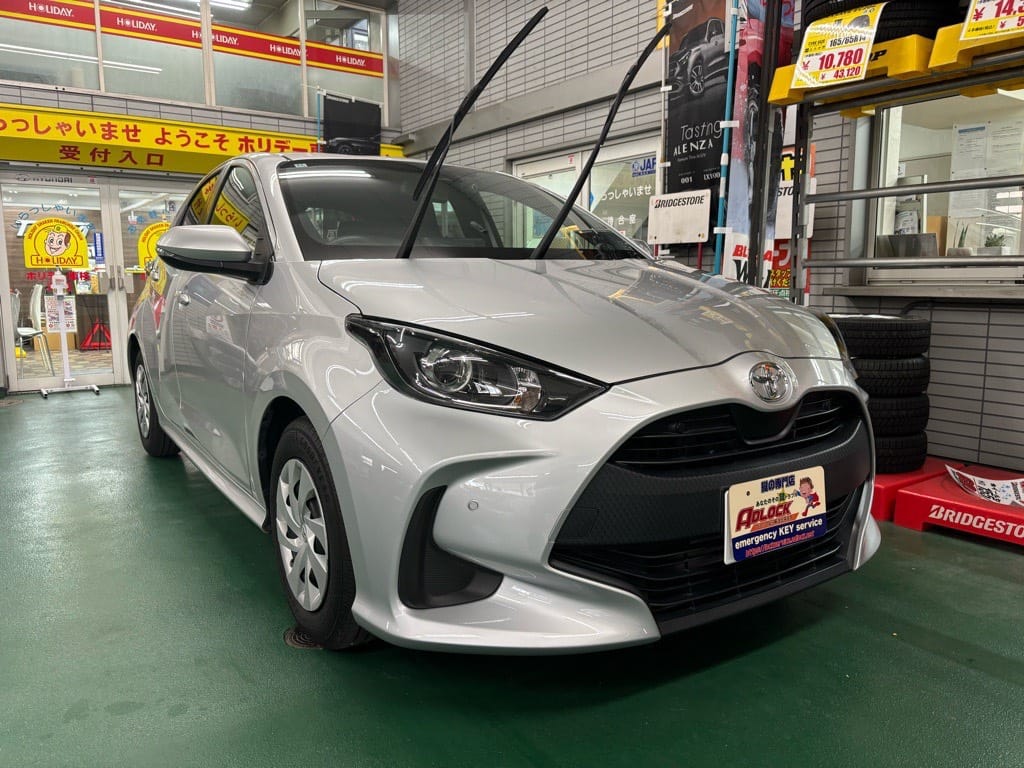 トヨタ ヤリスKSP210 2022年式。こちらの車両の鍵を作製します