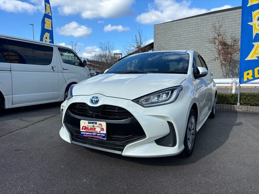トヨタ ヤリス(MXPH10・2021年式)。こちらの車両の鍵を作製します