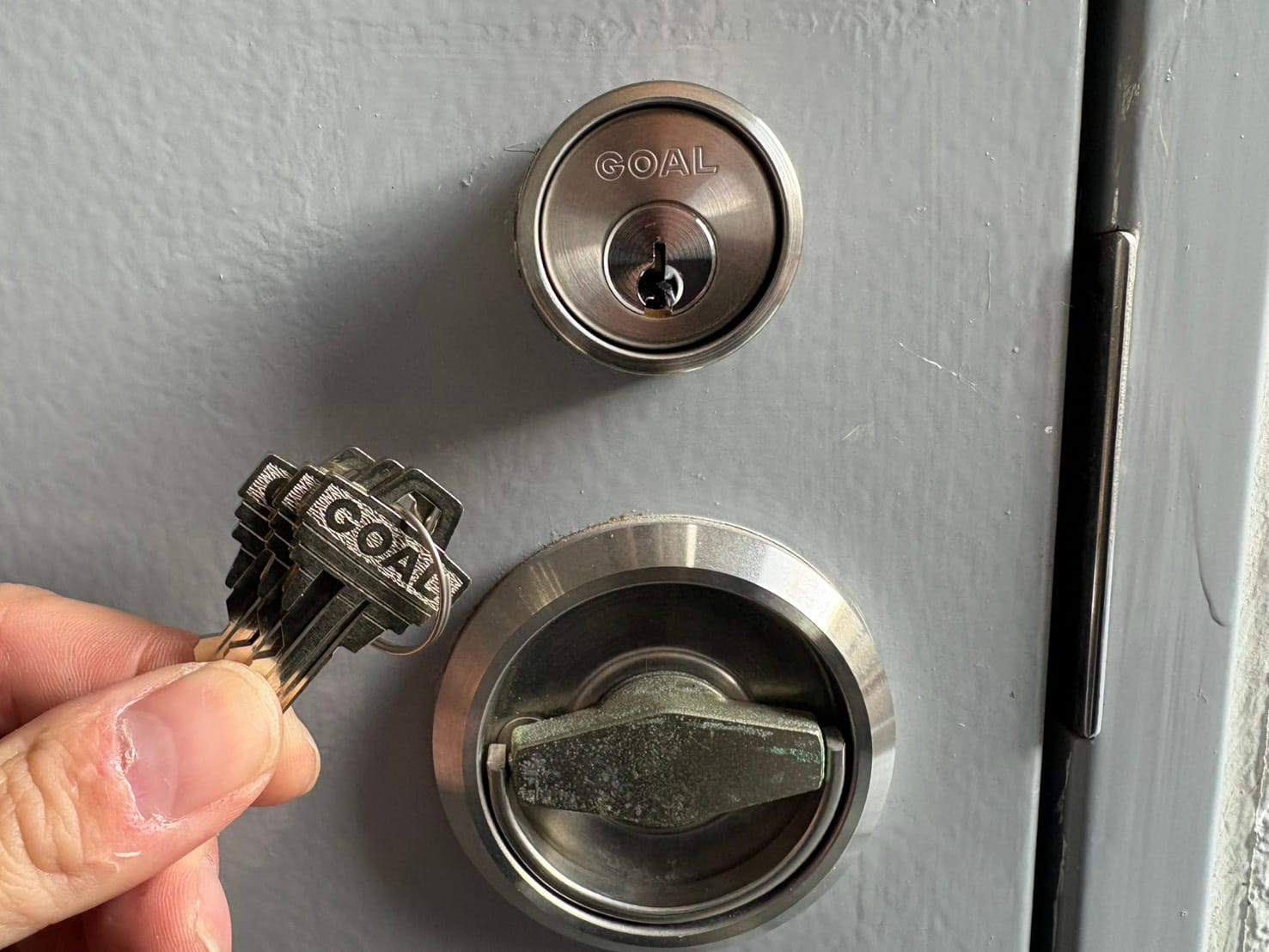 シリンダー交換完了