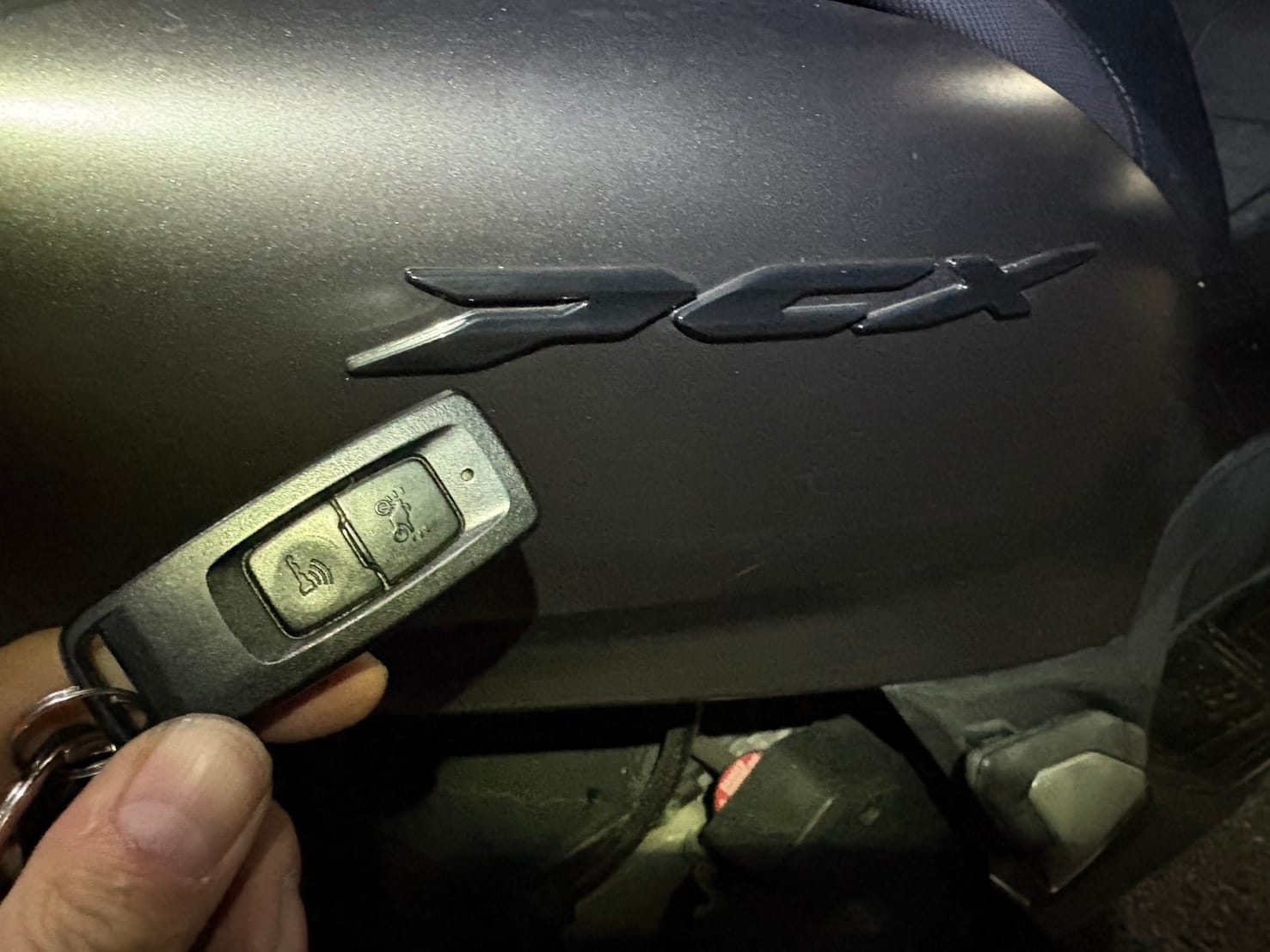 メットイン内にあった鍵を回収