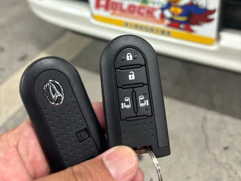 ムーヴキャンパスの既存キーと今回作製したスペアキー