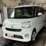 ダイハツ ムーヴキャンバスLA800S 2020年式。こちらの車両の鍵を作製します